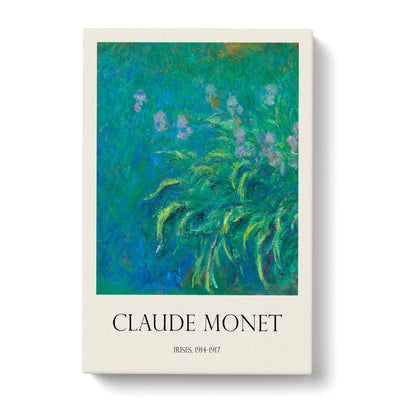 Irises Print By Claude Monet Canvas Print Main Image