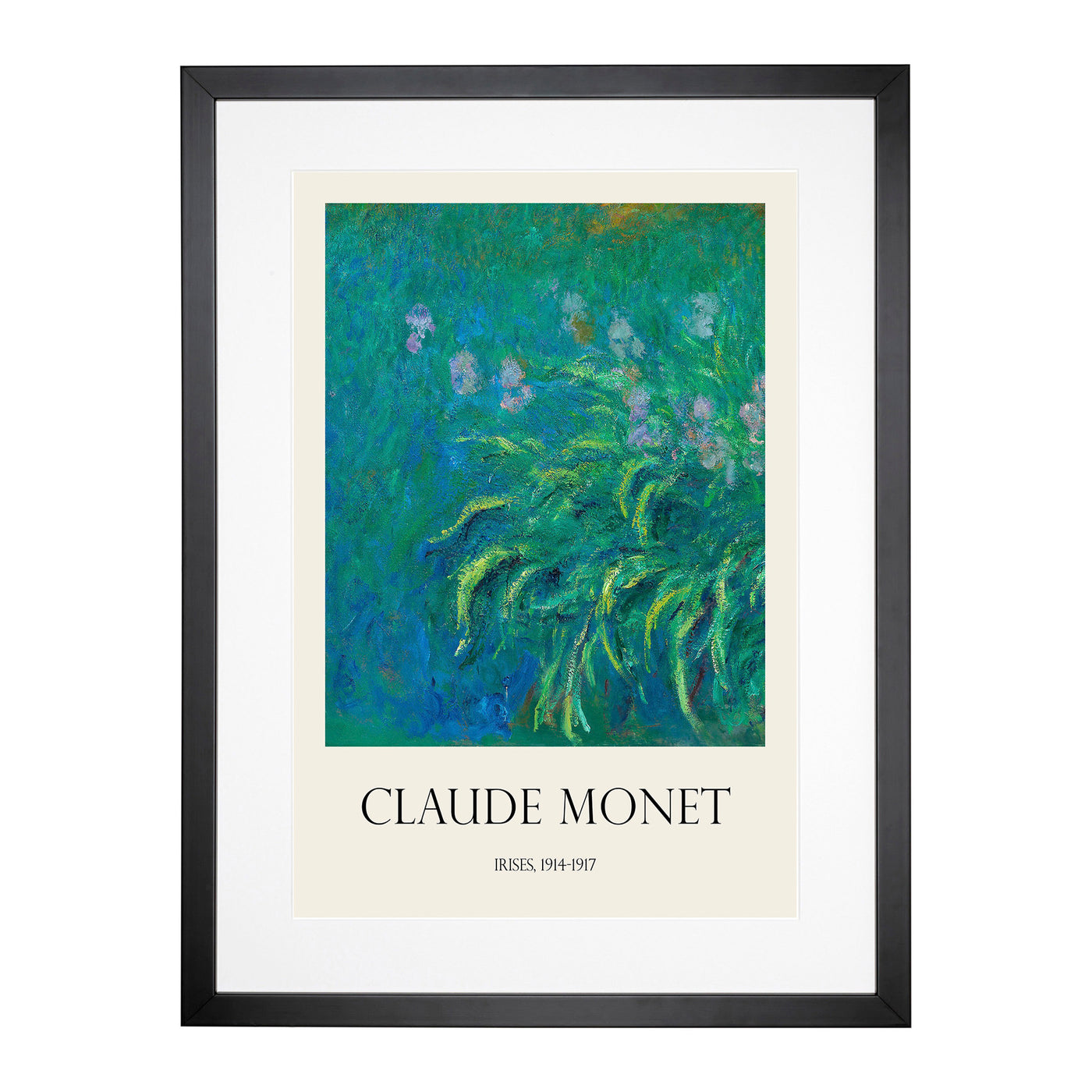 Irises Print By Claude Monet Framed Print Main Image