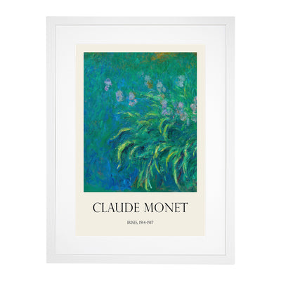 Irises Print By Claude Monet