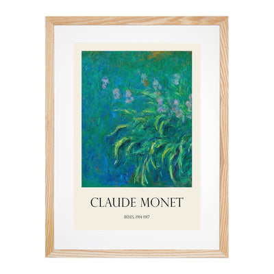 Irises Print By Claude Monet