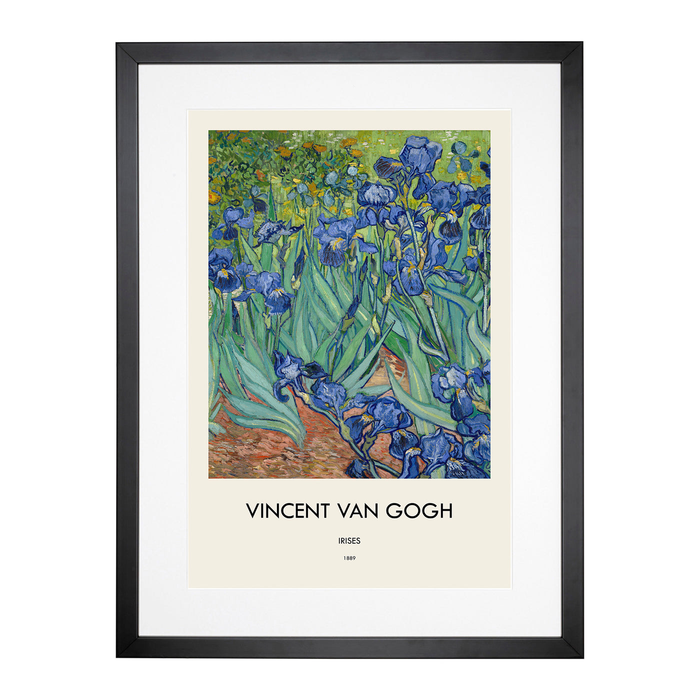 Irises Print By Vincent Van Gogh Framed Print Main Image