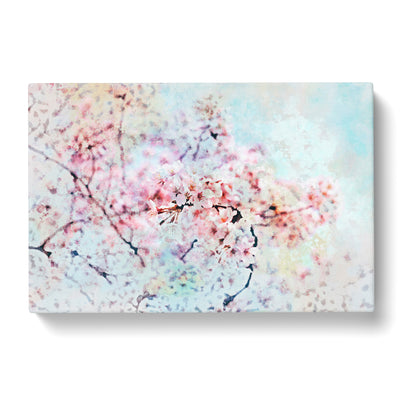 Japanese Cherry Tree In Pink In Abstract Canvas Print Main Image