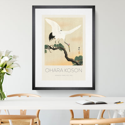 Japanese Crane Birds Print By Ohara Koson