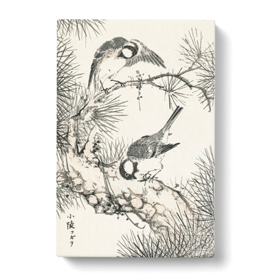 Japanese Willow Tit Birds By Numata Kashu Canvas Print Main Image