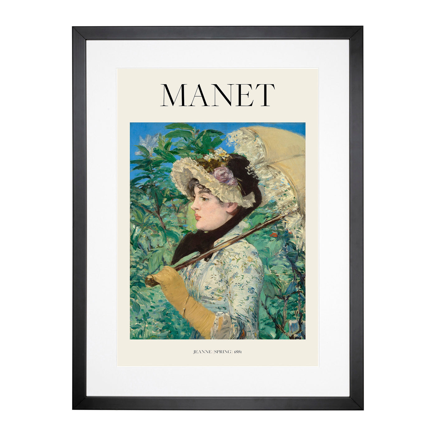 Jeanne Spring Print By Edouard Manet Framed Print Main Image