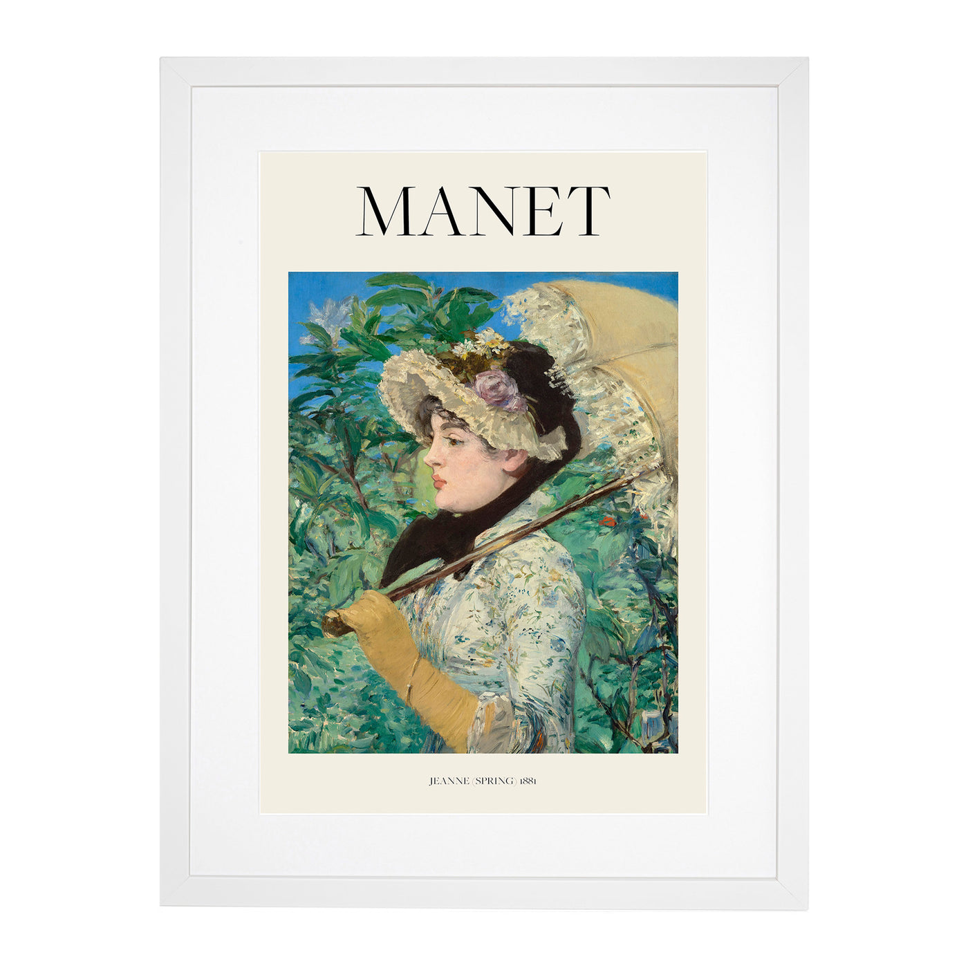 Jeanne Spring Print By Edouard Manet