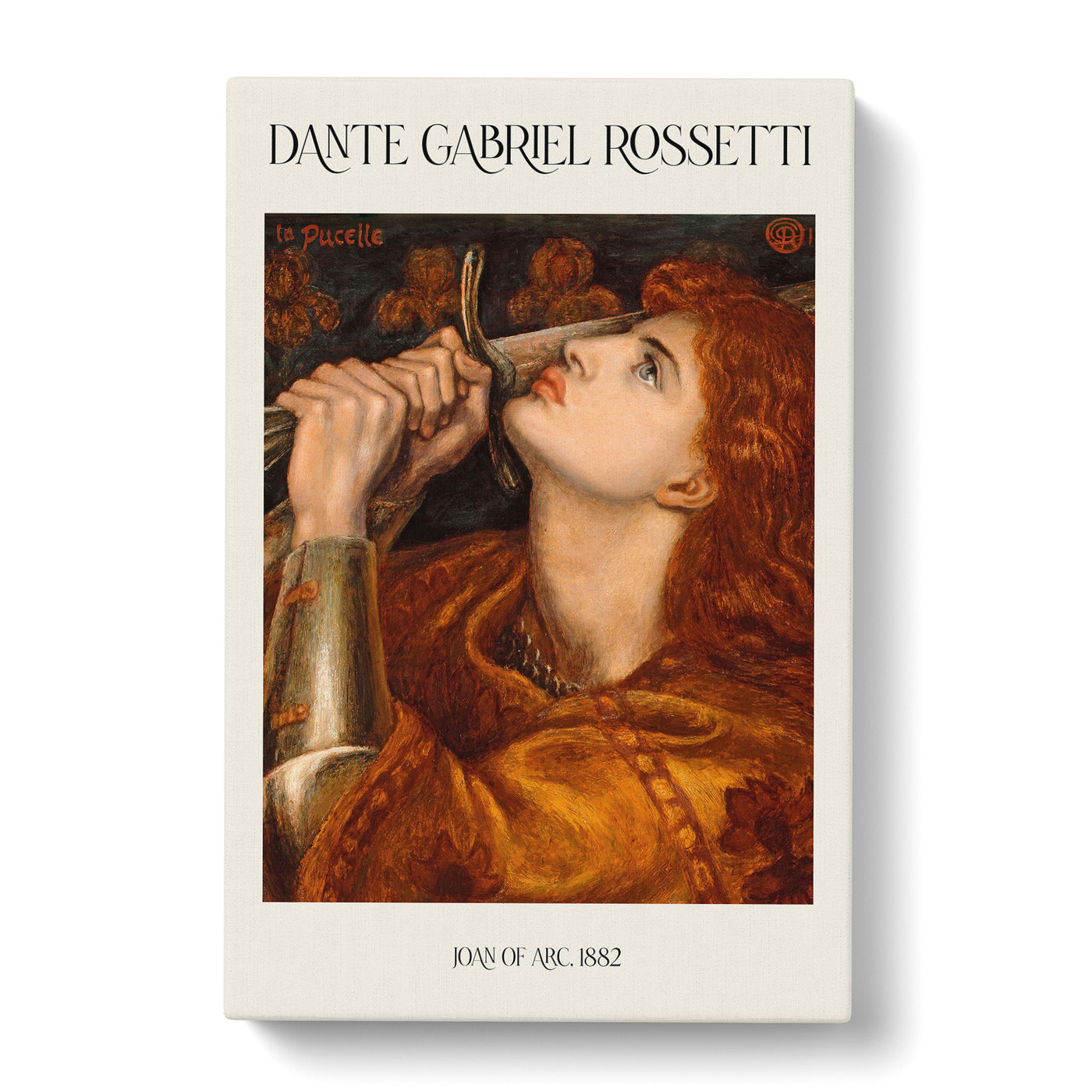Joan Of Arc Print By Dante Gabriel Rossetti Canvas Print Main Image