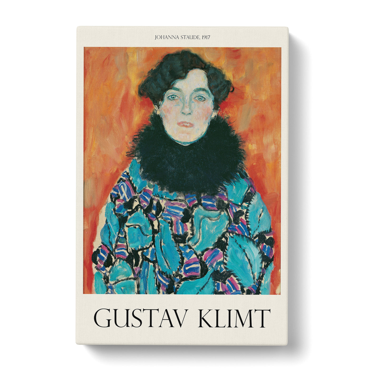 Johanna Staude Print By Gustav Klimt Canvas Print Main Image