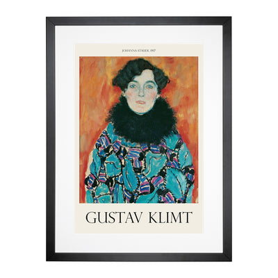 Johanna Staude Print By Gustav Klimt Framed Print Main Image