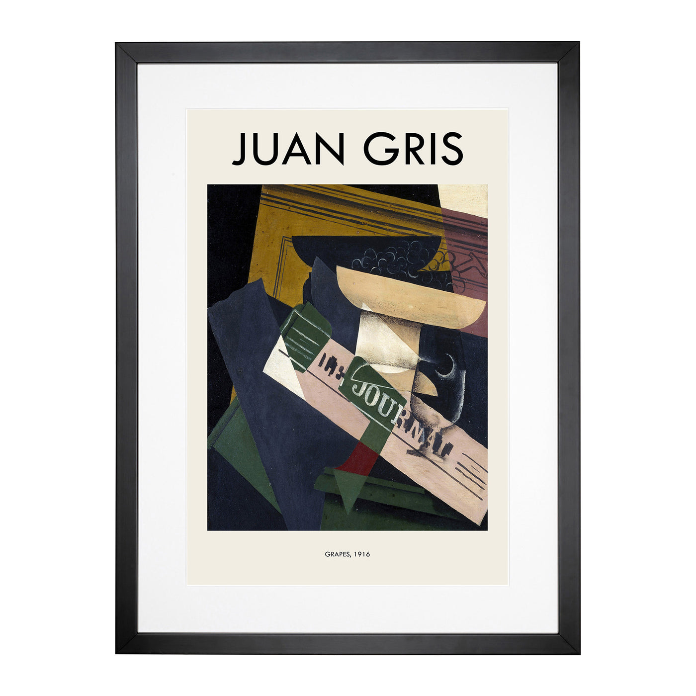 Journal Print By Juan Gris Framed Print Main Image