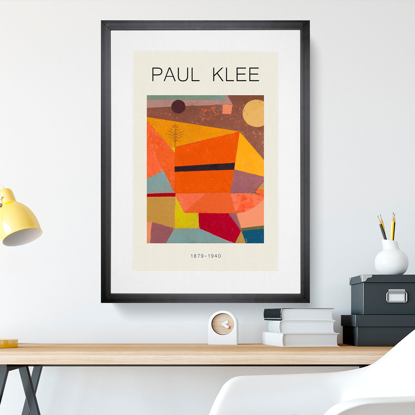 Joyful Mountain Landscape Print By Paul Klee