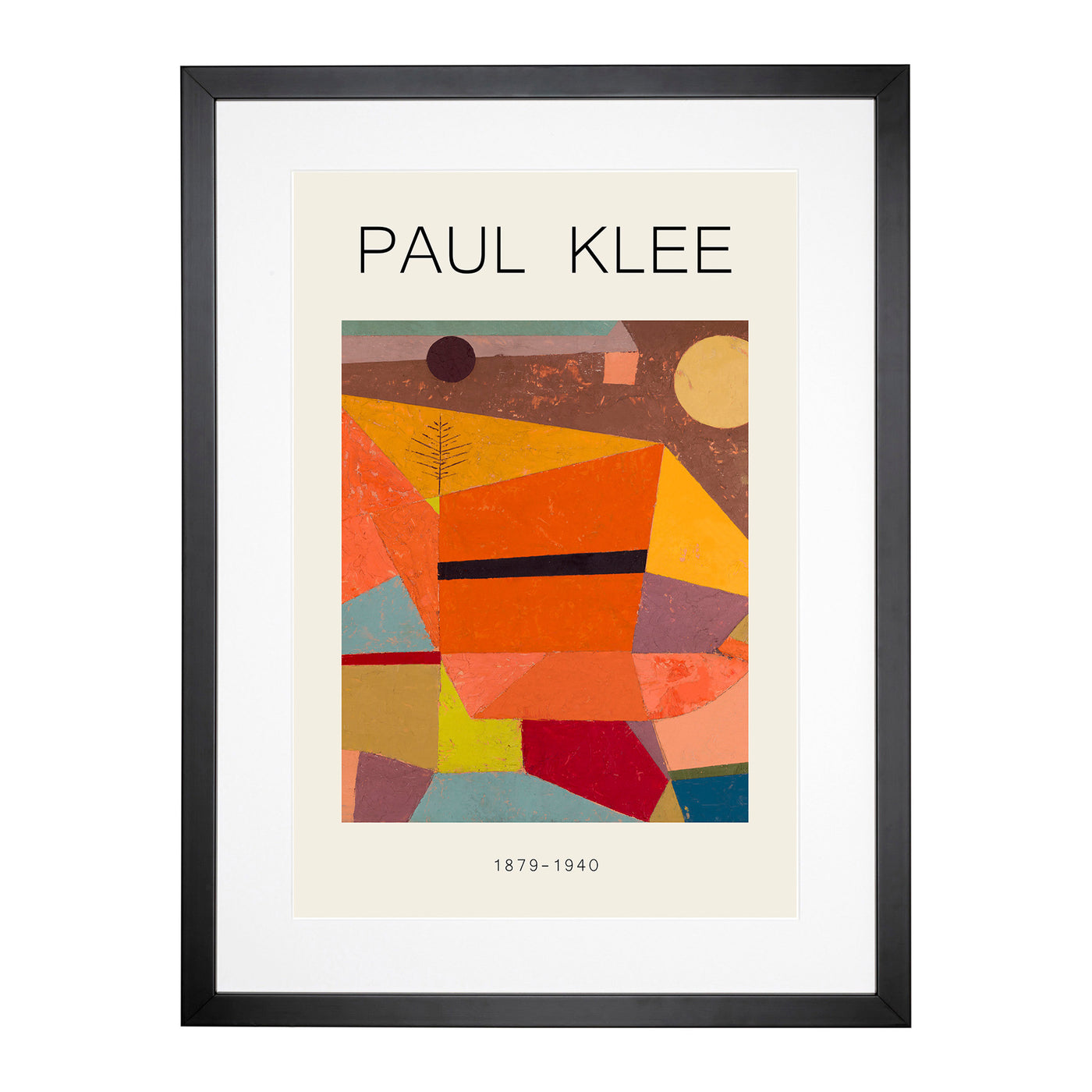 Joyful Mountain Landscape Print By Paul Klee Framed Print Main Image