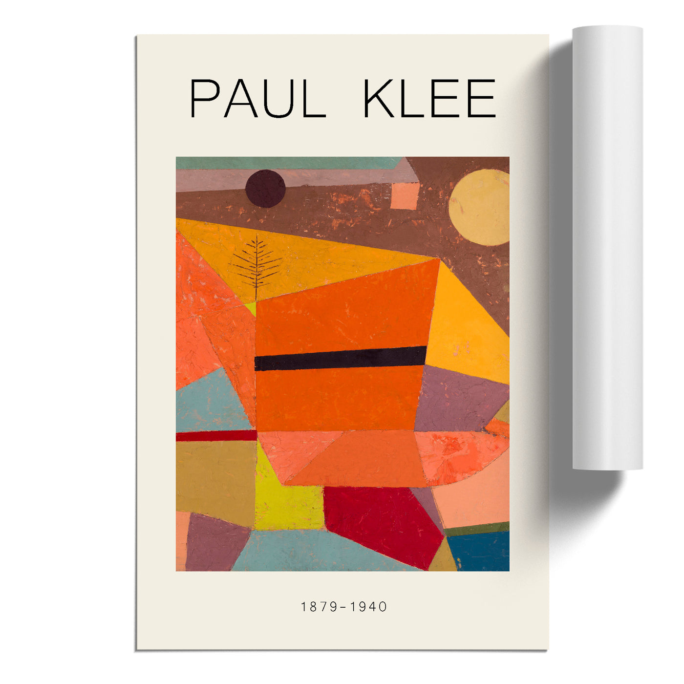 Joyful Mountain Landscape Print By Paul Klee