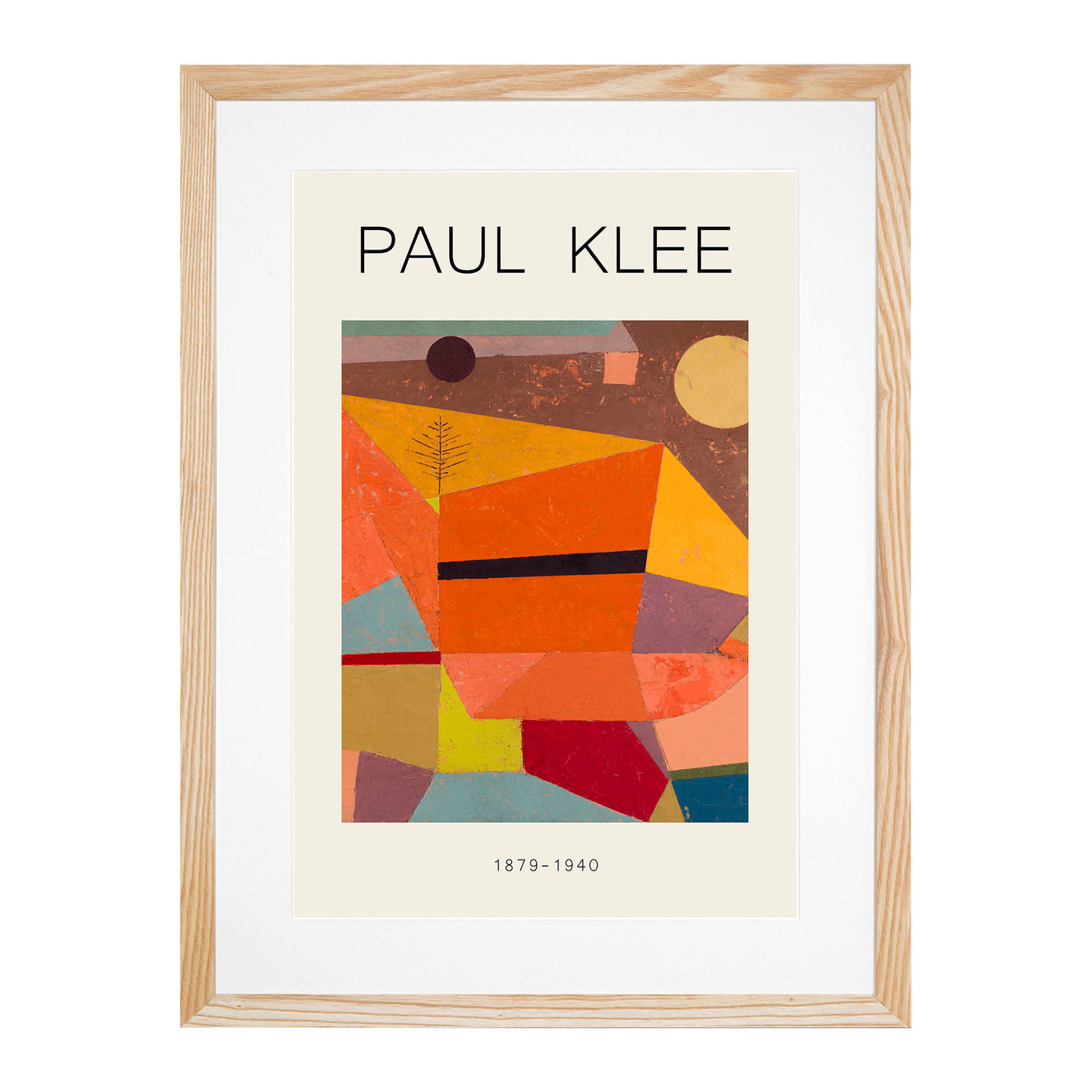 Joyful Mountain Landscape Print By Paul Klee