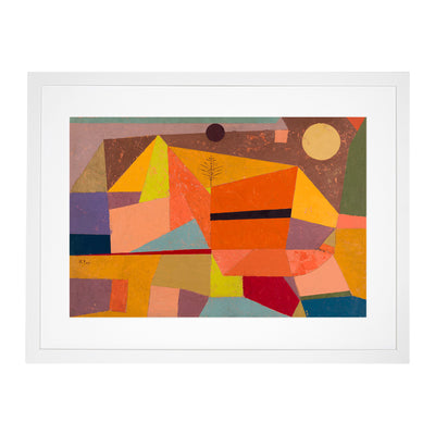 Joyful Mountain Landscape By Paul Klee