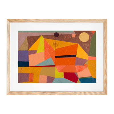 Joyful Mountain Landscape By Paul Klee