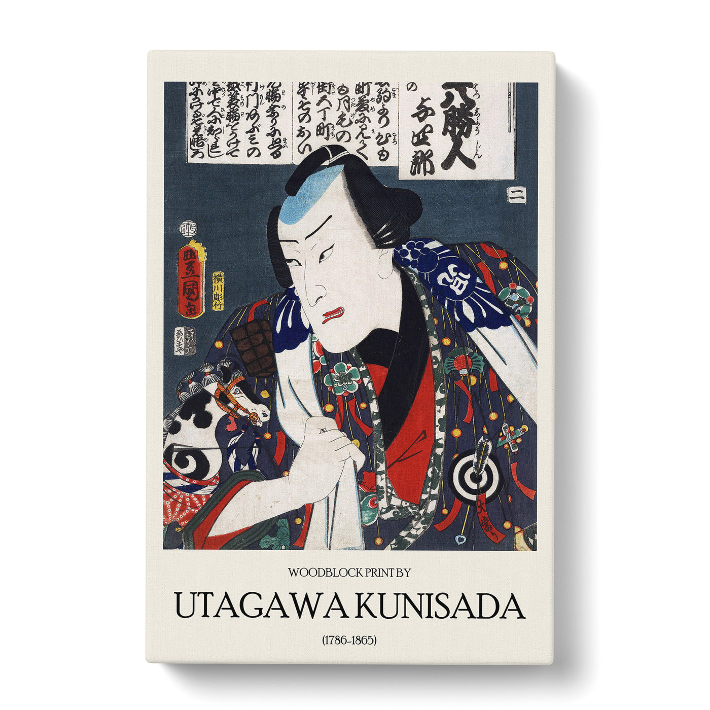 Kabuki Actor Print By Utagawa Kunisada Canvas Print Main Image