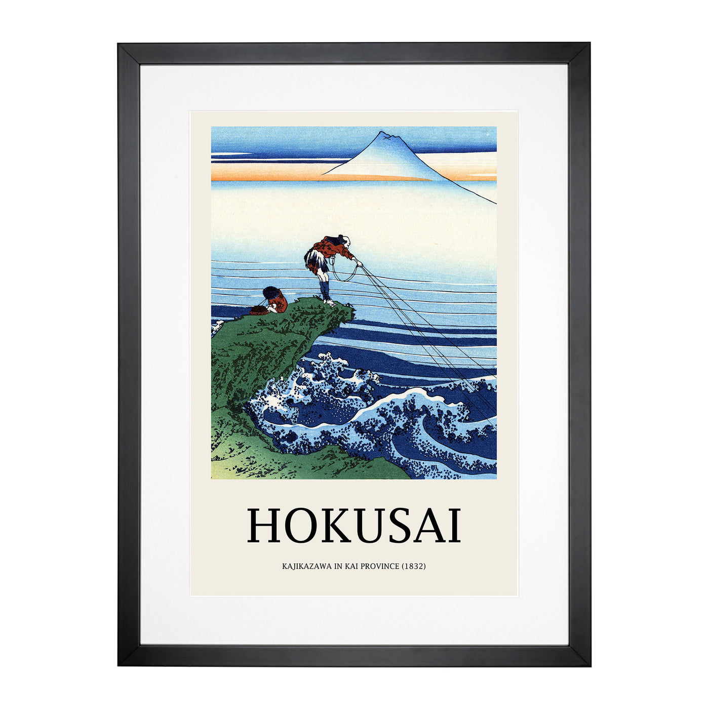 Kajikazawa In Kai Province Print By Katsushika Hokusai Framed Print Main Image