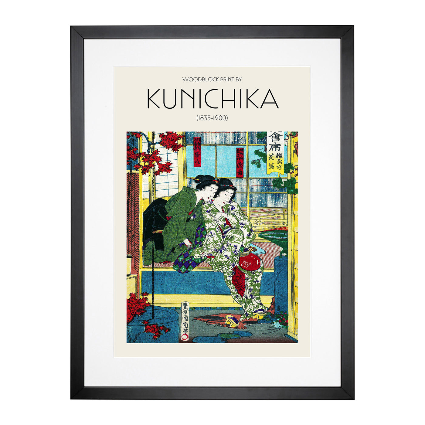 Kobusho Kasei Print By Toyohara Kunichika Framed Print Main Image