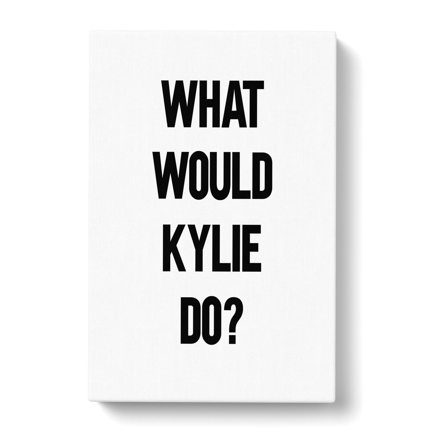 Kylie Typography Canvas Print Main Image