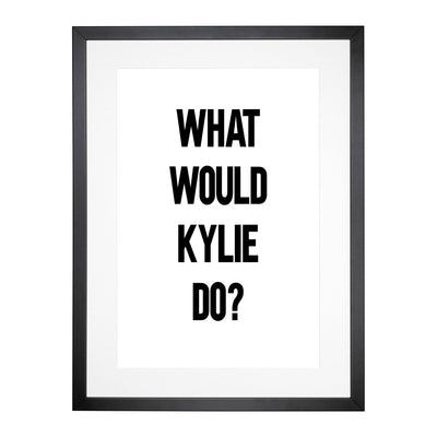 Kylie Typography Framed Print Main Image