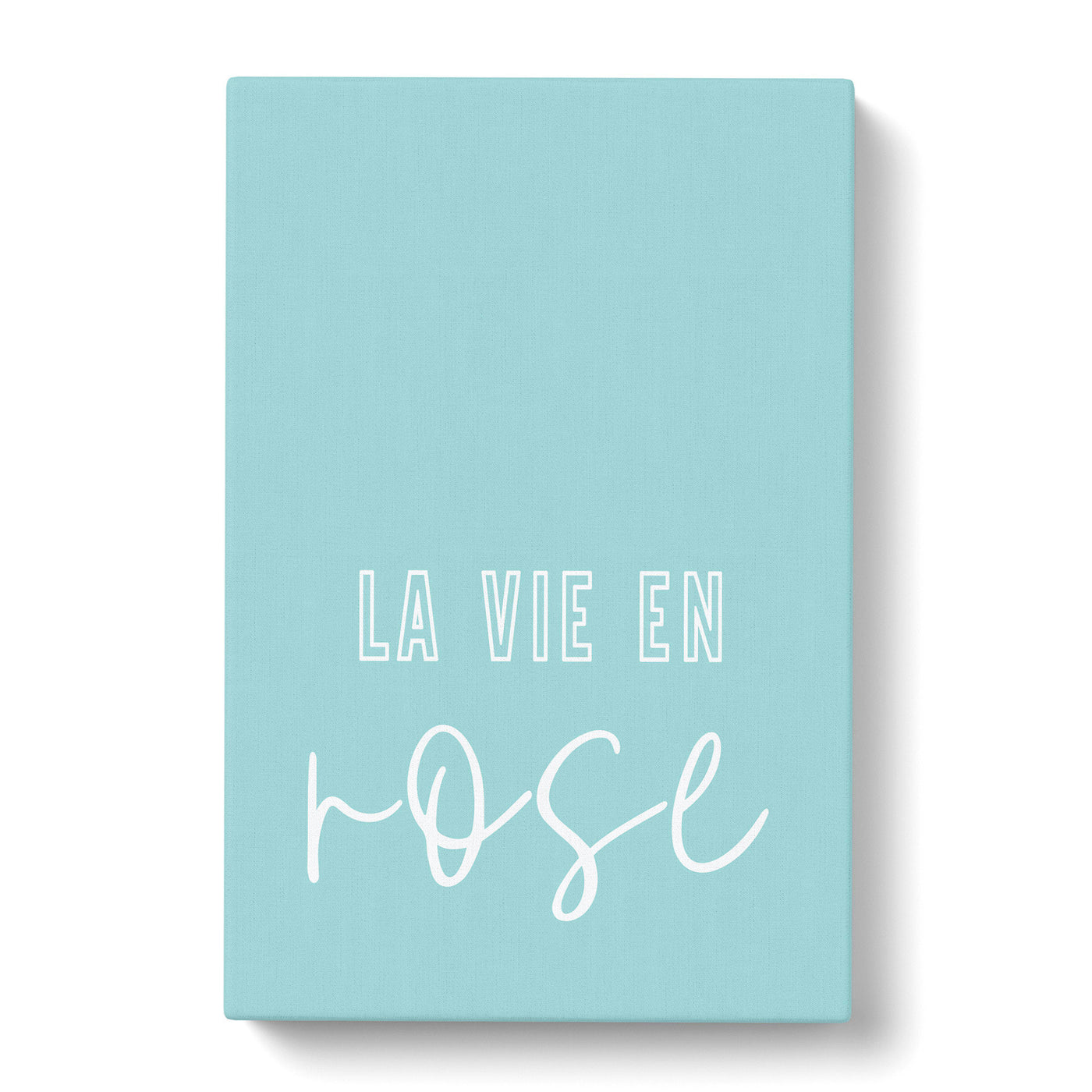 La Vie En Rose V2 Typography Canvas Print Main Image
