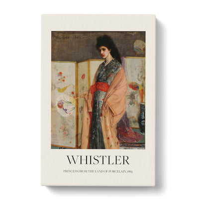 Lady In A Kimono Print By James Mcneill Whistler Canvas Print Main Image