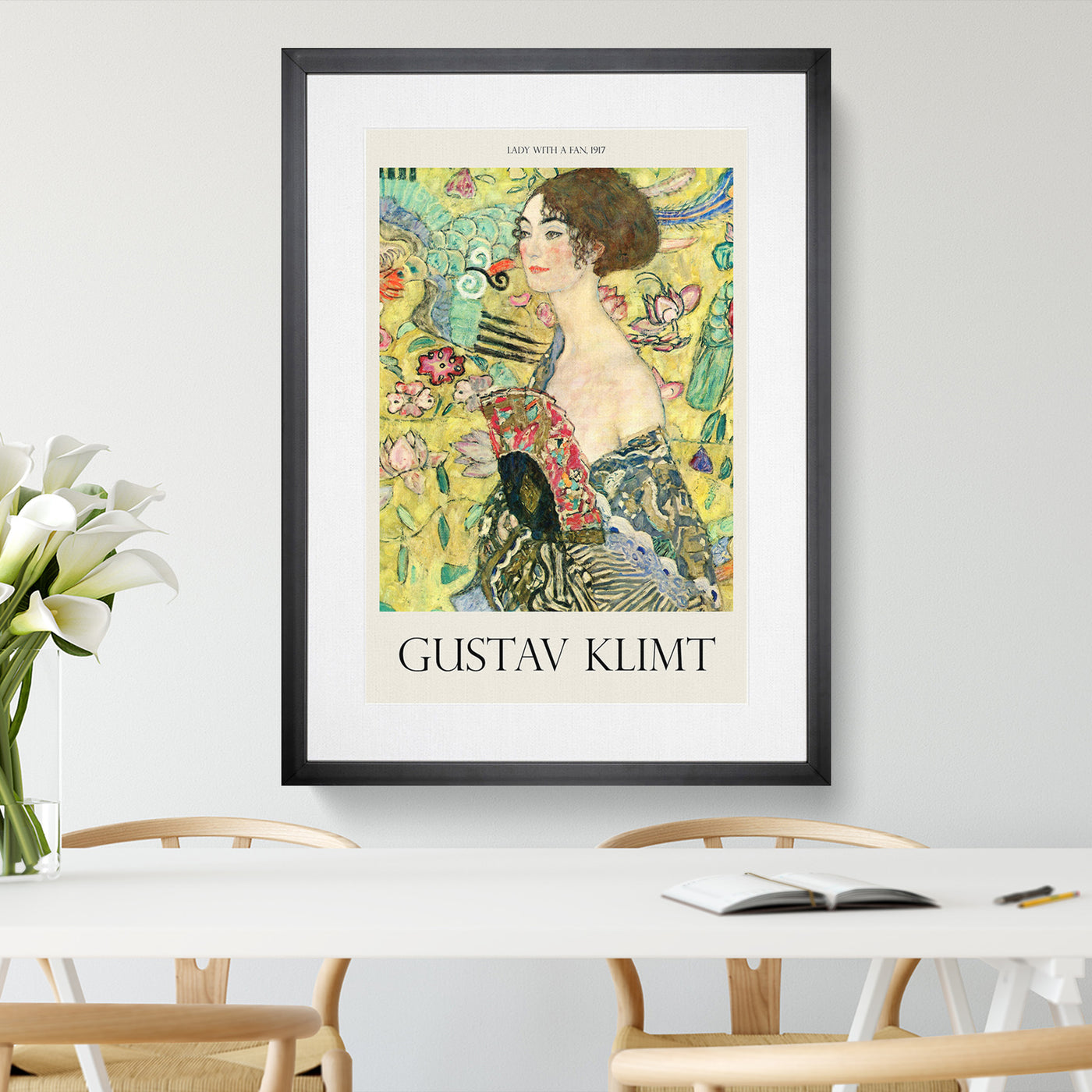 Lady With A Fan Print By Gustav Klimt