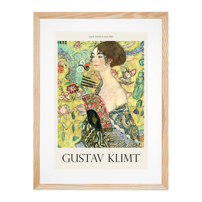 Lady With A Fan Print By Gustav Klimt