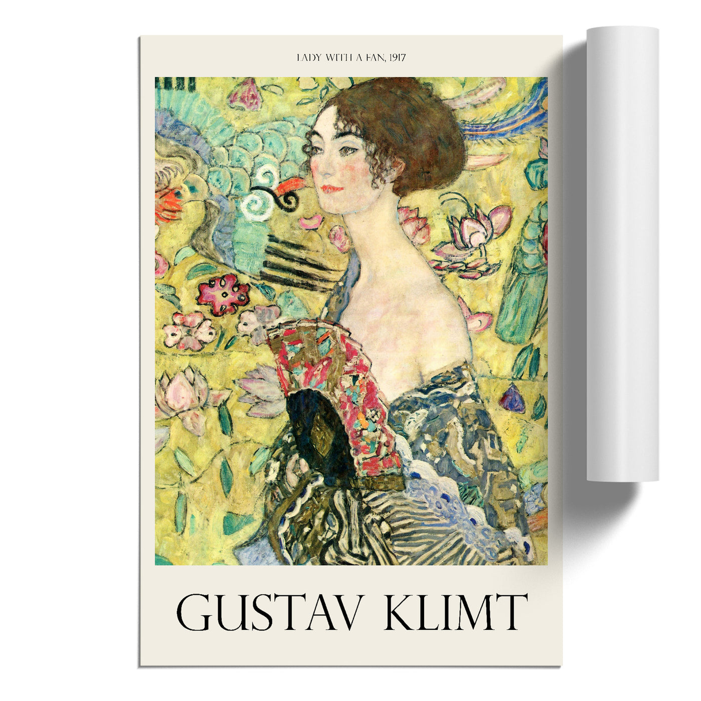 Lady With A Fan Print By Gustav Klimt