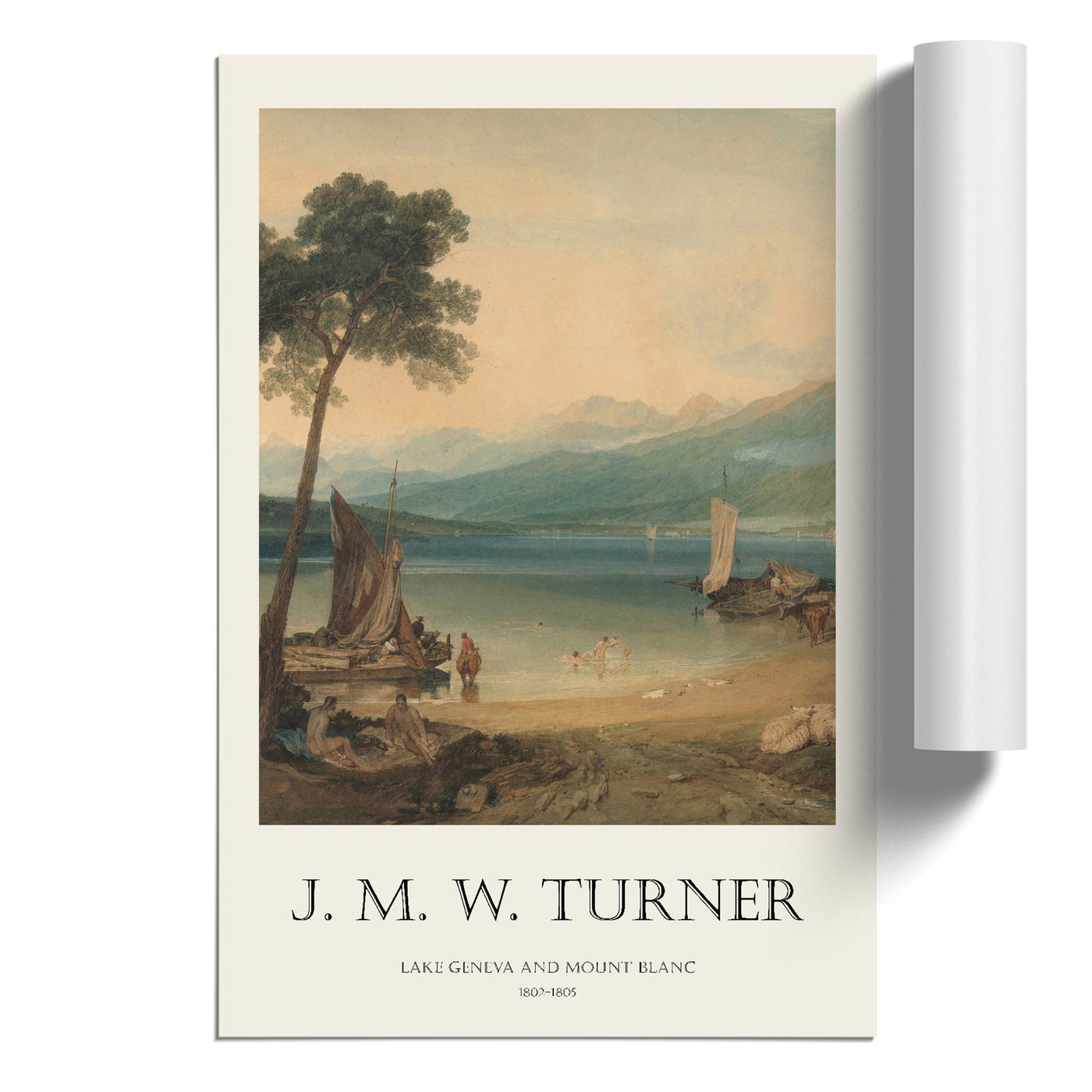 Lake Geneva Print By Joseph-Mallord William Turner