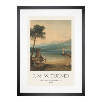 Lake Geneva Print By Joseph-Mallord William Turner Framed Print Main Image