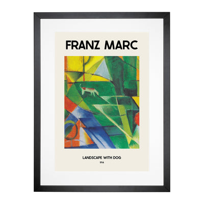 Landscape With Animals Print By Franz Marc Framed Print Main Image