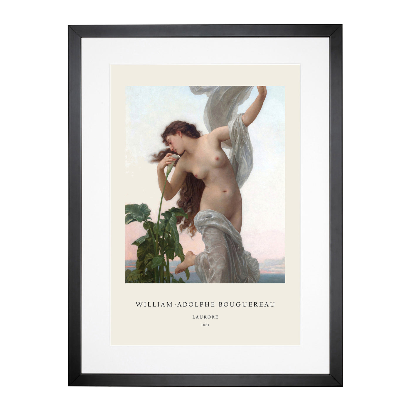 Laurore Print By William-Adolphe Bouguereau Framed Print Main Image