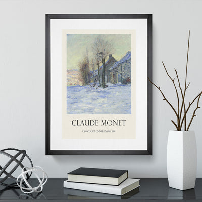 Lavacourt, Sunshine And Snow Print By Claude Monet