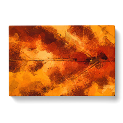 Leaf In The Autumn In Abstract Canvas Print Main Image