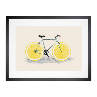 Lemon Bicycle Framed Print Main Image