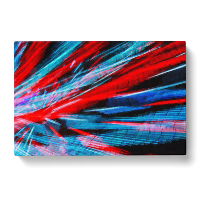Lights Of Santa Monica Pier In Abstract Canvas Print Main Image