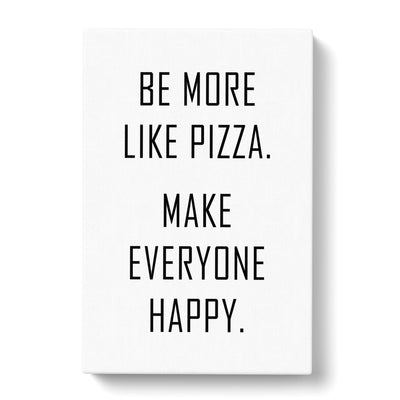 Like Pizza Typography Canvas Print Main Image