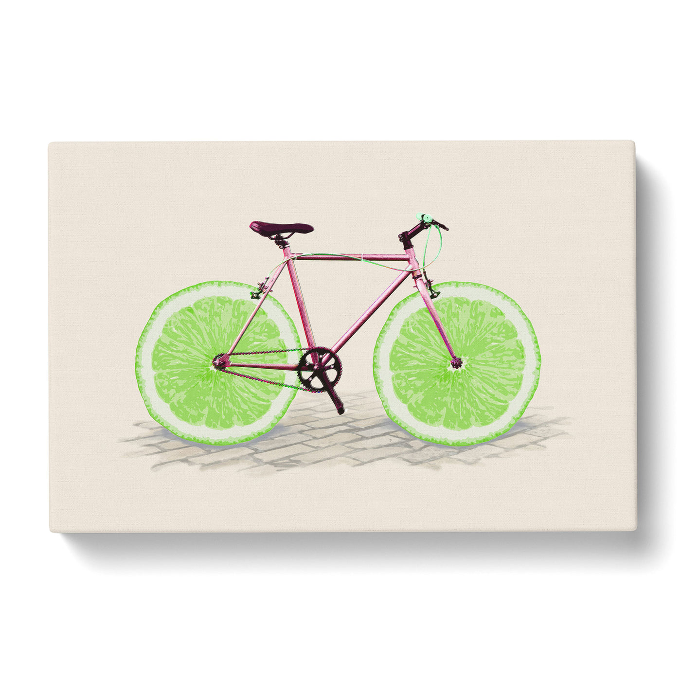 Lime Bicycle Canvas Print Main Image