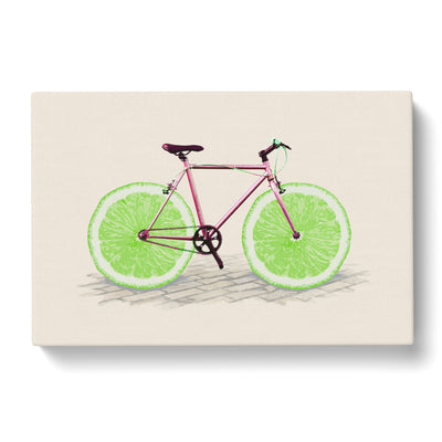 Lime Bicycle Canvas Print Main Image