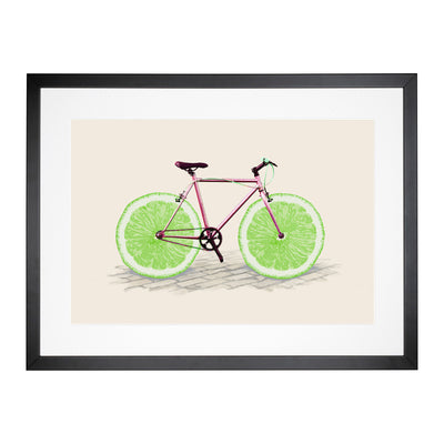 Lime Bicycle Framed Print Main Image