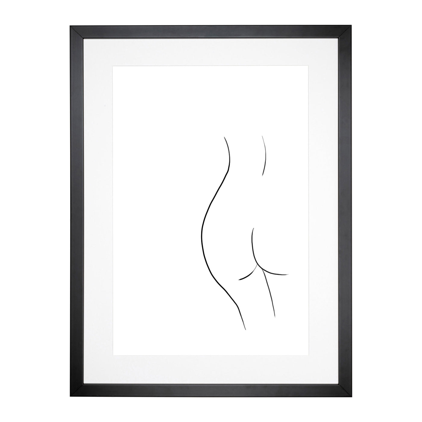 Line Female Form Framed Print Main Image