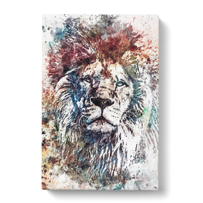 Lion Abstract Art Canvas Print Main Image