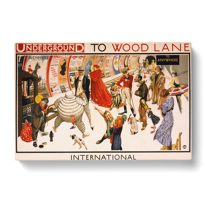 London Underground To Wood Lanecan Canvas Print Main Image