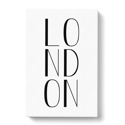 London Typography Canvas Print Main Image