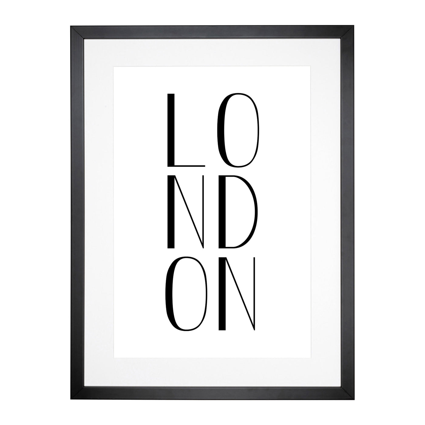 London Typography Framed Print Main Image