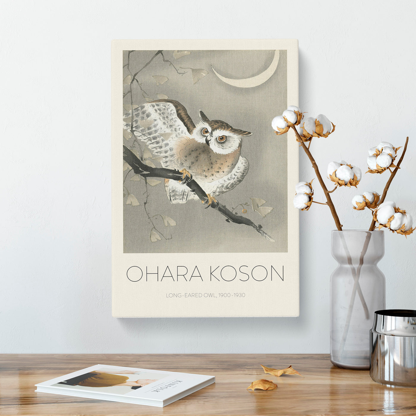 Long Eared Owl Print By Ohara Koson