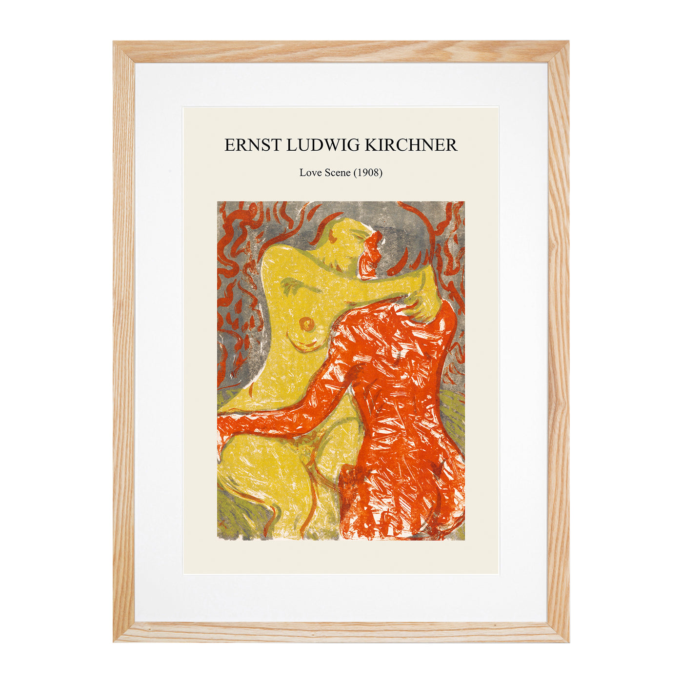 Love Scene Print By Ernst Ludwig Kirchner