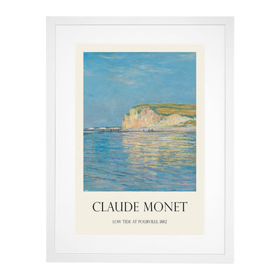 Low Tide At Pourville Print By Claude Monet